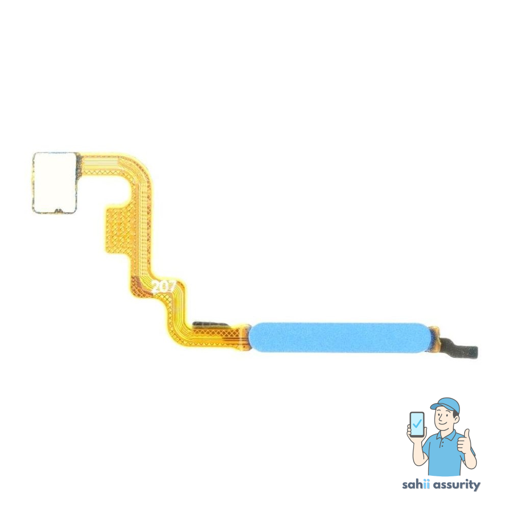 Fingerprint Sensor with Flex Cable for Xiaomi Poco M4 Pro Blue thumbnail